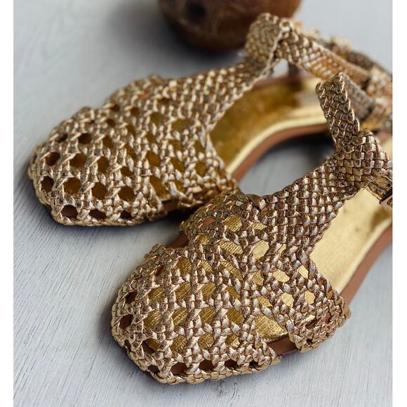 RARE!!! ZARA Metallic Flats NWT - Picture 5 of 16